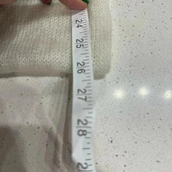 Minicucci infinity scarf mohair and wool blend gray and ivory - Picture 6 of 10